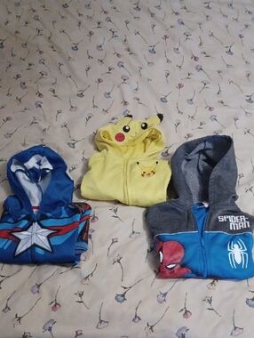 Bundle Of Superheroes Jackets Hoodies Size 8